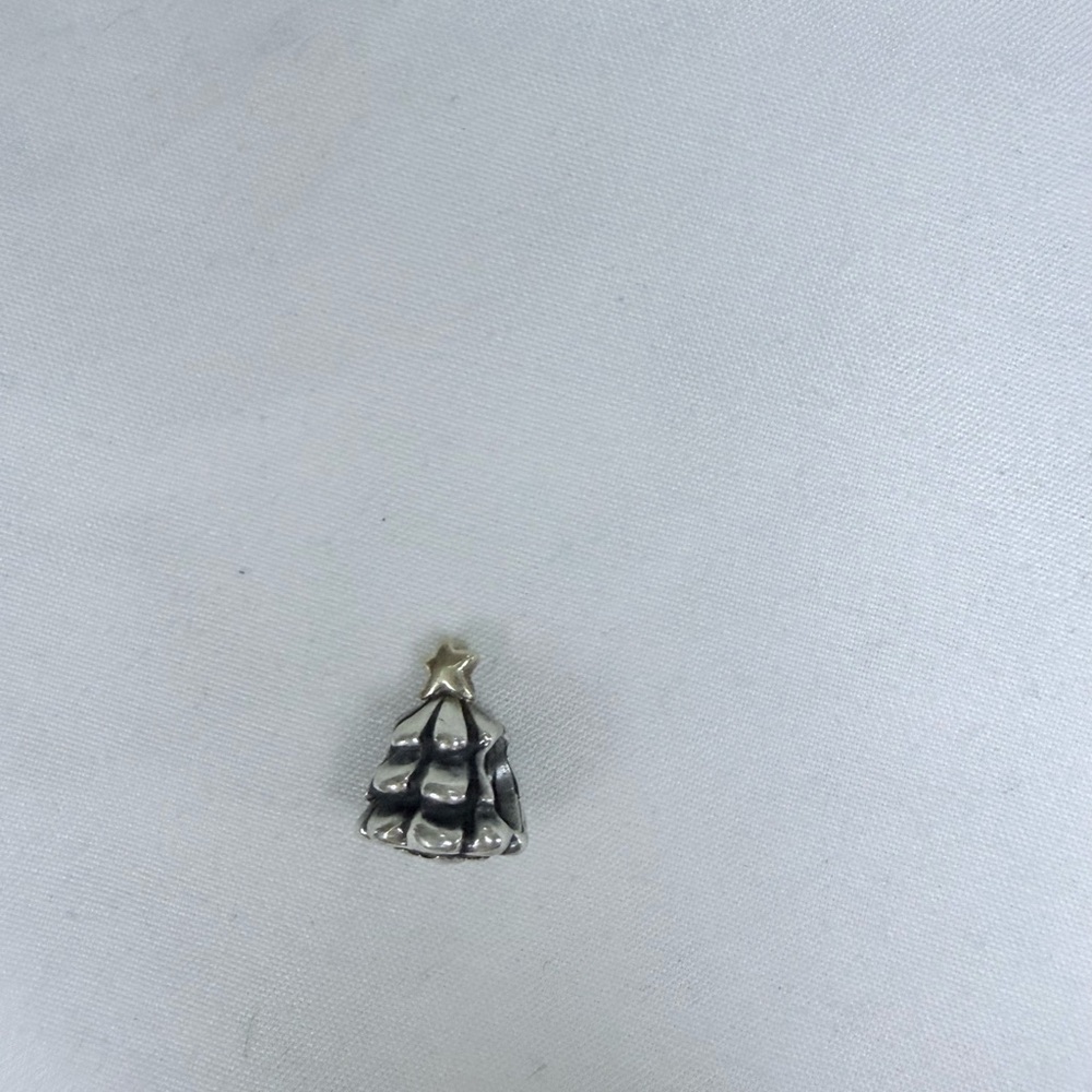 Pandora Festive Silver and Gold Brooch
